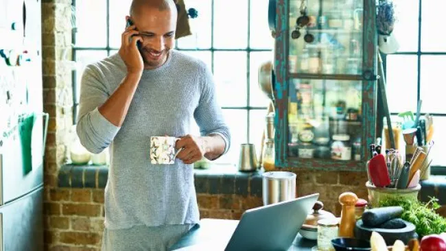 Man talking to someone on the phone