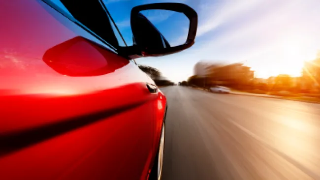A fast car