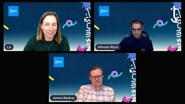 Screenshot of webinar participants