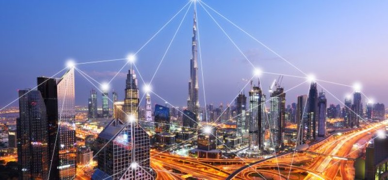 Buildings showing links to each other