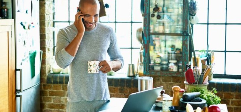 Man talking to someone on the phone