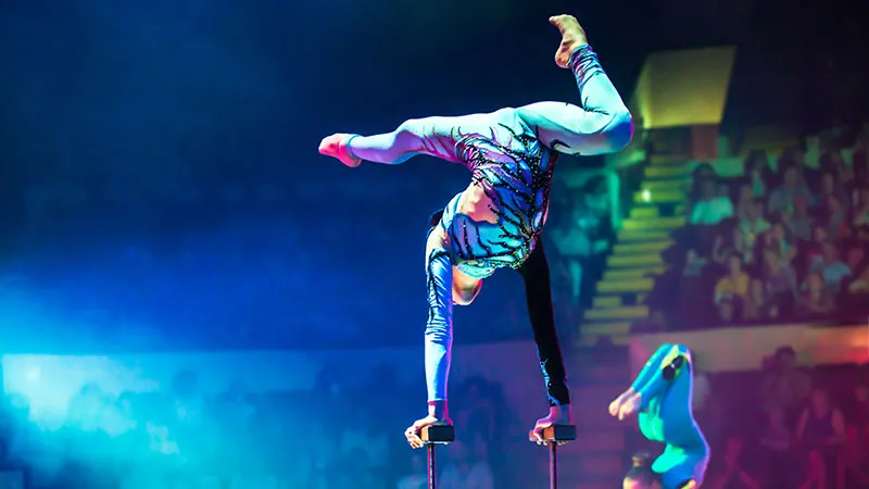 A circus performer