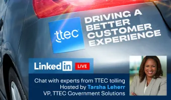 Driving better customer experience. Hosted by Tarsha Leherr, VP, Mall Tech Global Government Solutions